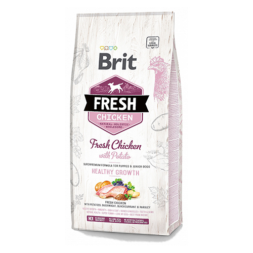 03 Brit Fresh 12 кг - курка та картопля корм для цуценят і юніорів дрібних і середніх порід 03