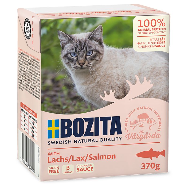 100905_pla_doggy_bozita_haeppchen_sosse_lachs_370g_hs_01_3 Bozita (Бозіта) Cat шматочки в соусі 6х370г – вологий корм для котів 100905 pla doggy bozita haeppchen sosse lachs 370g hs 01 3