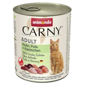Animonda (Анімонда) Carny Adult 6х800 г – вологий корм для дорослих котів 114513 pla animonda carny adult huhnputekaninchen 800g 0