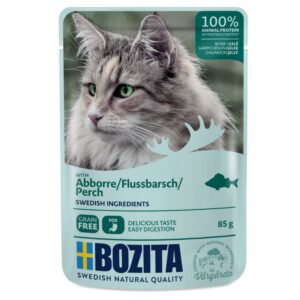 Bozita (Бозіта) Cat шматочки в желе паучі 6x85г – вологий корм для дорослих котів 128402 pla bozita perch in jelly 85g 0
