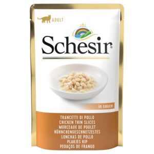 SCHESIR паучі 24×85г - вологий корм для дорослих котів 167406 pla schesir katze jelly pouch cat huhnchengeschnetzeltessauce 6x85g hs 01 2