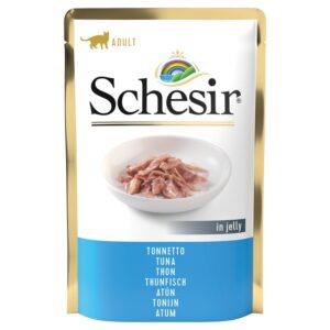 SCHESIR паучі 24×85г - вологий корм для дорослих котів 167497 pla schesir katze jelly pouch cat thunfisch 6x85g hs 01 5