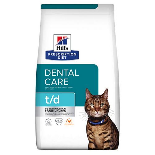 243999_pla_hills_prescriptiondiet_td_dentalcare_katzenfutter_huhn_hs_01_0 Hill’s Prescription Diet t/d Feline 3 кг- дієтичний корм для котів для підтримки зубів і ротової порожнини 243999 pla hills prescriptiondiet td dentalcare katzenfutter huhn hs 01 0