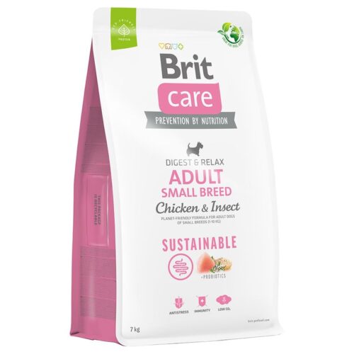 300897_pla_britcare_dog_sustainable_adult_smallbreed_huhninsekten_7kg_hs_01_9 Brit Care 7 кг - курка та інсекти корм для дорослих собак малих порід 300897 pla britcare dog sustainable adult smallbreed huhninsekten 7kg hs 01 9 e1699021410493