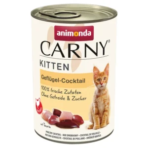 Animonda (Анімонда) Carny Kitten 12x400 г – вологий корм для кошенят 311403 pla carny kitten gefluegel coctail 400g hs 01 1
