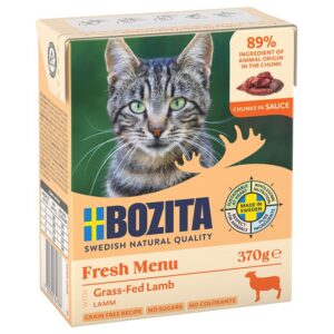 Bozita (Бозіта) Cat шматочки в соусі 6х370г – вологий корм для котів 481759 pla bozita lamb sauce 370g 3 Bozita (Бозіта) Cat шматочки в соусі 6х370г – вологий корм для котів 481759 pla bozita lamb sauce 370g 3