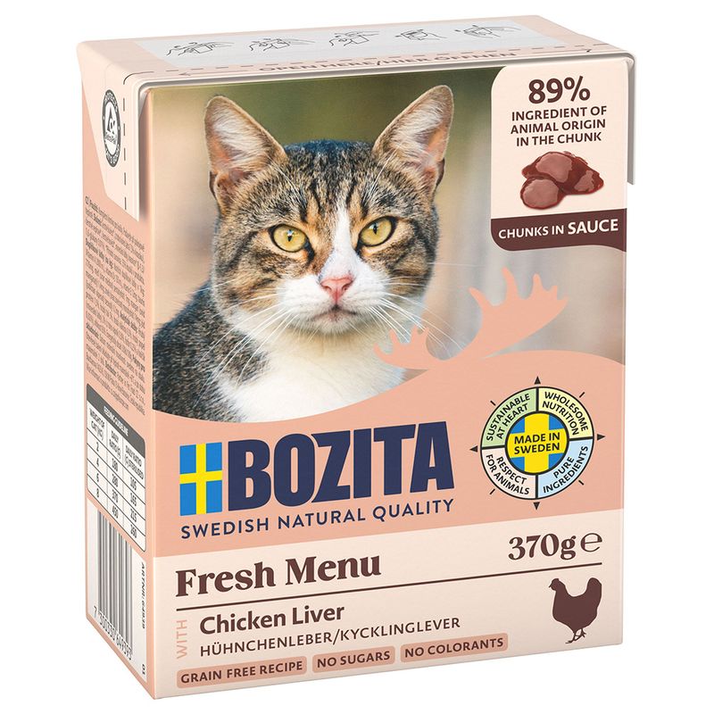 481760_pla_bozita_chicken_liver_sauce_370g_9 Bozita (Бозіта) Cat шматочки в соусі 6х370г – вологий корм для котів 481760 pla bozita chicken liver sauce 370g 9