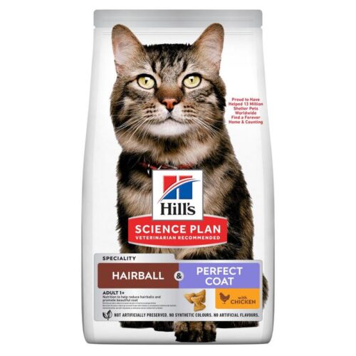 Hill’s Science Plan 7 кг - корм для котів для виведення шерсті та догляду за шерстю 494334 495696 494335 pla hill s science plan adult hairball perfect coat huhn hs 01 3 e1741280932717