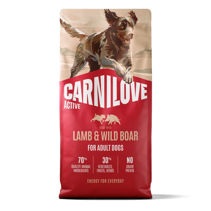 620496_pla_carnilove_active_adult_lamm_wildschwein_12kg_hs_01_0 Carnilove (Карнілав) Active Lamb & Wild Boar 12 кг - ягнятина та дикий кабан беззерновий корм для дорослих собак усіх порід 620496 pla carnilove active adult lamm wildschwein 12kg hs 01 0