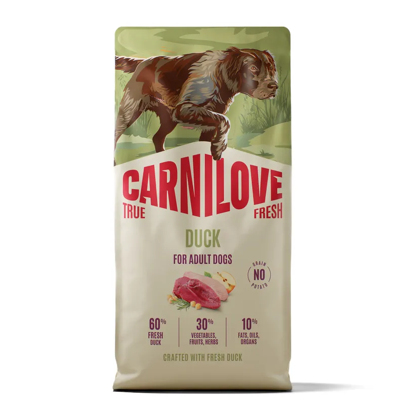 620502_pla_carnilove_true_fresh_ente_adult_12kg_hs_01_3 Carnilove (Карнілав) True Fresh Adult Duck 12 кг - качка беззерновий корм для дорослих собак усіх порід 620502 pla carnilove true fresh ente adult 12kg hs 01 3