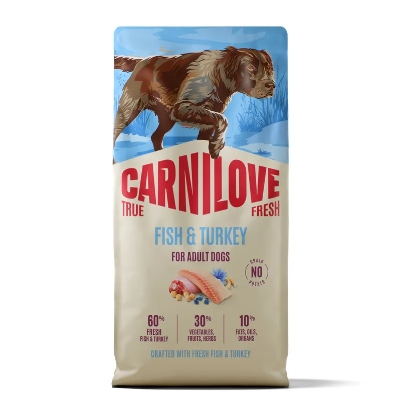 620506_pla_carnilove_true_fresh_adult_mit_fisch_pute_12kg_hs_01_9 Carnilove (Карнілав) True Fresh Adult Fish & Turkey 12 кг - риба та індичка беззерновий корм для дорослих собак усіх порід 620506 pla carnilove true fresh adult mit fisch pute 12kg hs 01 9