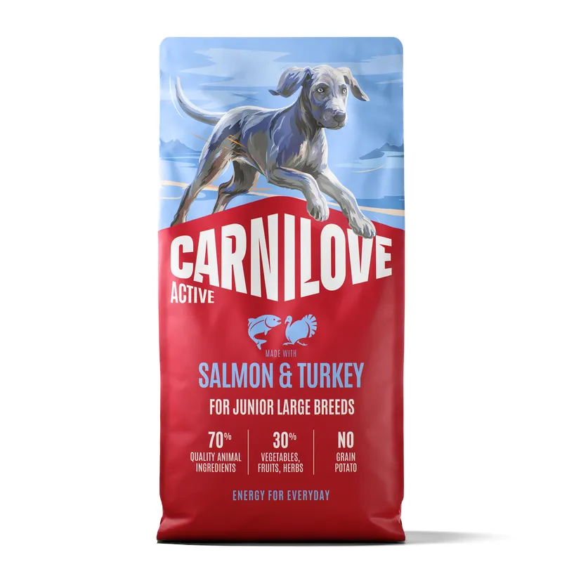 620798_pla_carnilove_active_junior_large_breeds_salmon_turkey_12kg_1000x1000_hs_01_1 Carnilove (Карнілав) Active Junior Large Breeds Salmon & Turkey 12 кг - лосось та індичка беззерновий корм для цуценят великих порід