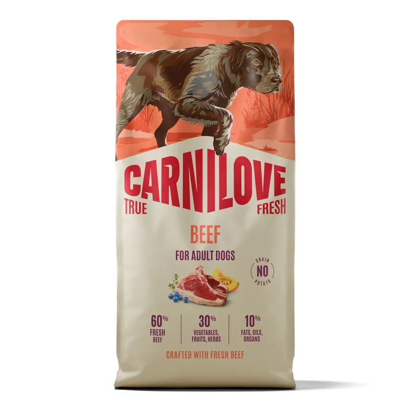 620799_pla_carnilove_true_fresh_rind_adult_12kg_hs_01_8 Carnilove (Карнілав) True Fresh Adult Beef 12 кг - яловичина беззерновий корм для дорослих собак усіх порід 620799 pla carnilove true fresh rind adult 12kg hs 01 8