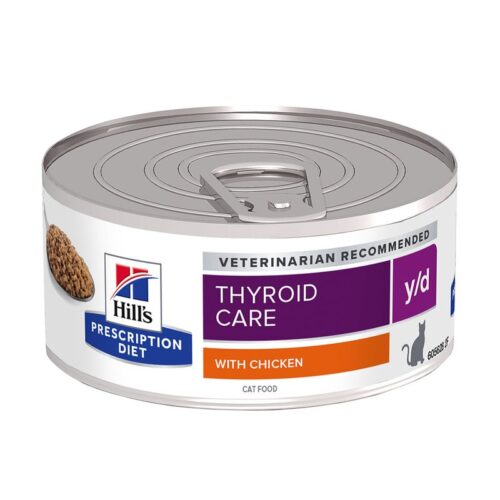 64703_pla_hills_prescriptiondiet_yd_thyroidcare_huhn_hs_01_2 Hill's Prescription Diet Feline y/d Thyroid Care - дієтичний вологий корм для котів з проблемами щитовидної залози 64703 pla hills prescriptiondiet yd thyroidcare huhn hs 01 2 e1716382529122