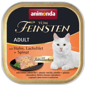 Animonda (Анімонда) Vom Feinsten Adult 30х100 г (асорті смаків) – вологий преміум корм для дорослих котів 80752 pla animonda vom feinsten schlemmerkern huhnlachsspinat 9 Animonda (Анімонда) Vom Feinsten Adult 30х100 г (асорті смаків) – вологий преміум корм для дорослих котів 80752 pla animonda vom feinsten schlemmerkern huhnlachsspinat 9