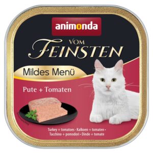 Animonda (Анімонда) Vom Feinsten Adult 30х100 г (асорті смаків) – вологий преміум корм для дорослих котів 83047 animonda vomfeinsten mildesmenu pute tomaten 100g hs 02 1 3 Animonda (Анімонда) Vom Feinsten Adult 30х100 г (асорті смаків) – вологий преміум корм для дорослих котів 83047 animonda vomfeinsten mildesmenu pute tomaten 100g hs 02 1 3