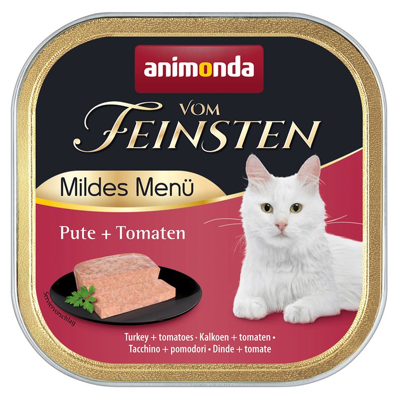 83047_animonda_vomfeinsten_mildesmenu_pute_tomaten_100g__hs_02_1_3 Animonda (Анімонда) Vom Feinsten Adult 30х100 г (асорті смаків) – вологий преміум корм для дорослих котів 83047 animonda vomfeinsten mildesmenu pute tomaten 100g hs 02 1 3