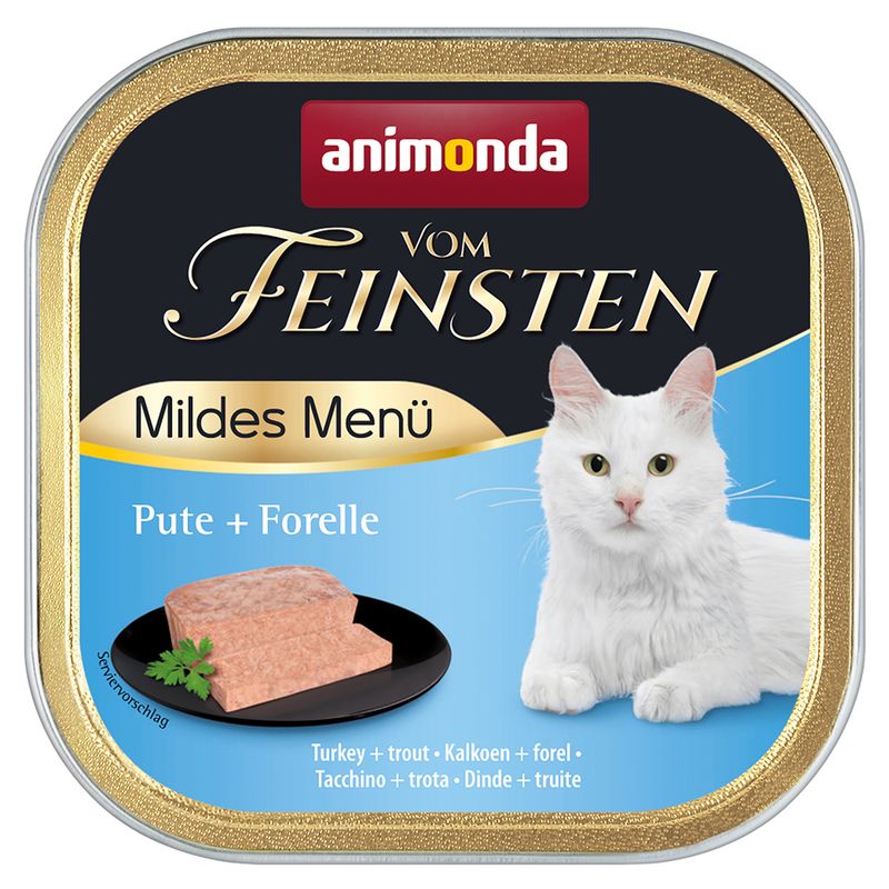 83051_animonda_vomfeinsten_mildesmenu_pute_forelle_100g__hs_02_2 Animonda (Анімонда) Vom Feinsten Adult 30х100 г (асорті смаків) – вологий преміум корм для дорослих котів 83051 animonda vomfeinsten mildesmenu pute forelle 100g hs 02 2