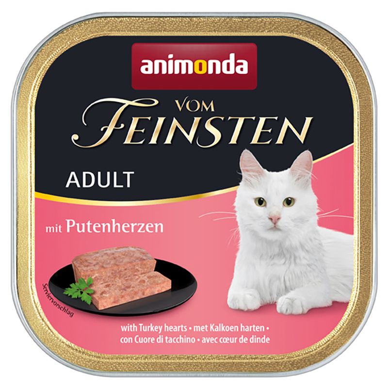 83203_animonda_vomfeinsten_adult_mitputenherzen_100g__hs_02_4 Animonda (Анімонда) Vom Feinsten Adult 30х100 г (асорті смаків) – вологий преміум корм для дорослих котів 83203 animonda vomfeinsten adult mitputenherzen 100g hs 02 4
