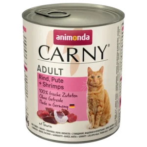 Animonda (Анімонда) Carny Adult 6х800 г – вологий корм для дорослих котів 83735 pla animonda carny adult rind pute shrimps 800g hs 01 2