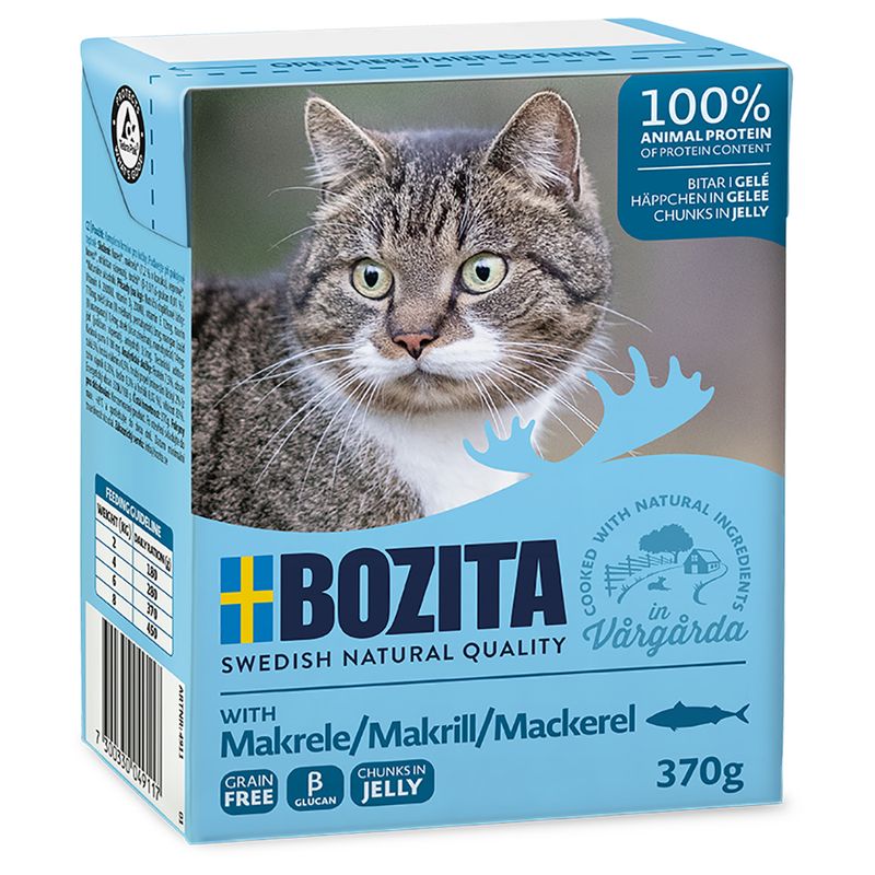 99992_pla_doggy_bozita_haeppchen_makrele_jelly_370g_hs_01_0 Bozita (Бозіта) Cat шматочки в желе 6х370г – вологий корм для котів 99992 pla doggy bozita haeppchen makrele jelly 370g hs 01 0