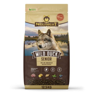 Wolfsblut (Вольфсблут) Wild Duck Senior 2 кг – беззерновий сухий корм з качкою для літніх собак всіх порід Sucha karma dla psa seniora Wolfsblut Dog Wild Duck Senior kaczka i bataty 125 kg 1