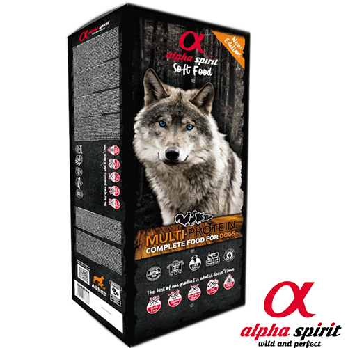 alpha01 ALPHA SPIRIT (Альфа Спіріт) 9 кг - м’ясо та риба беззерновий напівм’який корм для собак alpha01