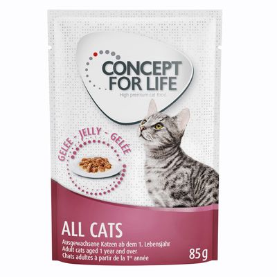 concept_fr_allcats_gele Concept for Life All Cats для дорослих котів всіх порід в паучах 48х85г concept fr allcats gele