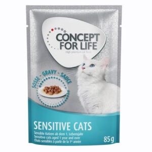 Concept for Life Sensitive Cats для котів з чутливою травною системою в паучах 48х85г concept fr sensitivecats souse