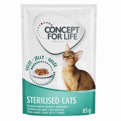 concept_fr_sterilisedcat_gele Concept for Life Sterilised Cats для стерилізованих котів в паучах 48х85г concept fr sterilisedcat gele