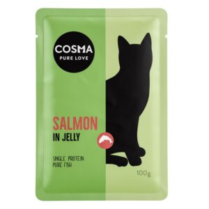 Cosma Original вологий корм для котів в желе в паучах 6x100 г (Різні смаки) cosma original 100g salmon