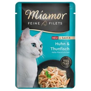 Miamor Feine Filets - вологий корм для котів, кусочки соковитого філе в соусі в паучах 6х100г (Різні смаки) miamor filets pauch2