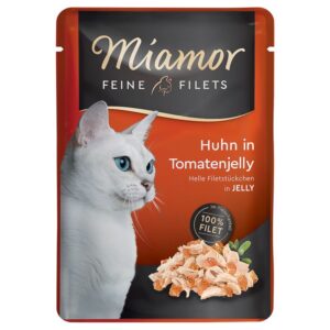 Miamor Feine Filets – вологий корм для котів, кусочки соковитого філе в желе в паучах 6х100г (Різні смаки) miamor filets pauch jely4