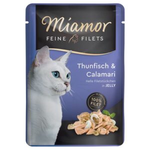 Miamor Feine Filets – вологий корм для котів, кусочки соковитого філе в желе в паучах 6х100г (Різні смаки) miamor filets pauch jely5