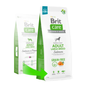Brit Care 12 кг - лосось та картопля беззерновий корм для дорослих собак великих порід pol pl BRIT CARE Dog Grain free Adult Large Breed Salmon 12kg 65774 5 e1682072591490